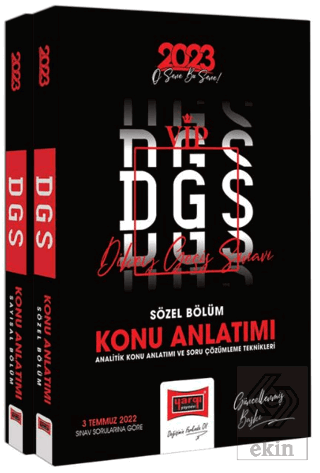 2023 DGS VIP Konu Anlatımlı Modüler Set