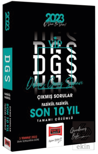 2023 DGS VIP Son 10 Yıl Çıkmış Sorular