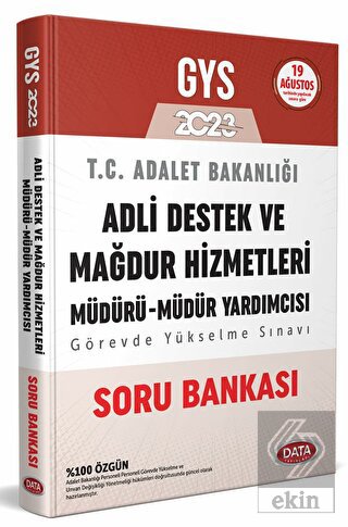 2023 GYS Adalet Bakanlığı Adli Destek ve Mağdur Hi