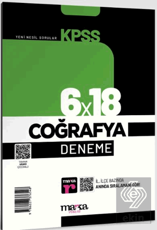 2023 KPSS Coğrafya 6x18 Deneme Tamamı Video Çözüml