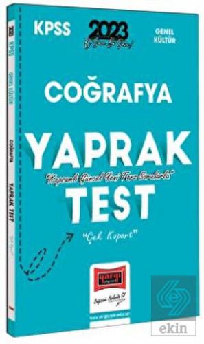 2023 KPSS Coğrafya Çek Kopart Yaprak Test