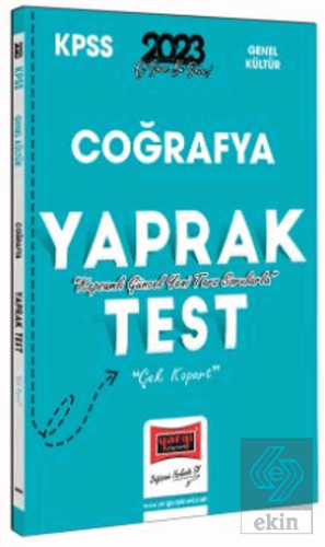 2023 KPSS Coğrafya Çek Kopart Yaprak Test