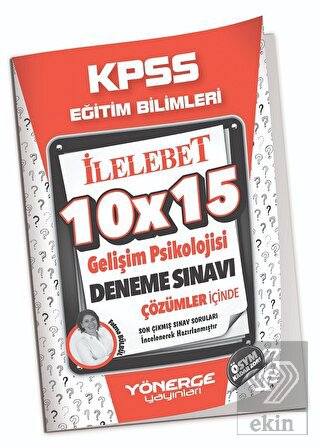 KPSS Eğitim Bilimleri Gelişim Psikolojisi 10x15 De