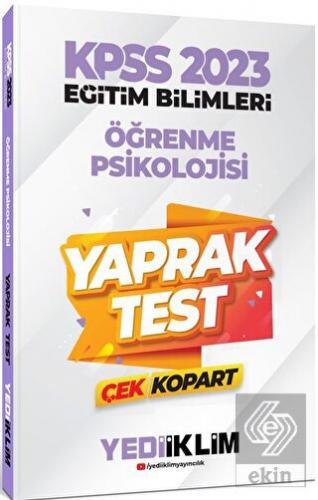 2023 KPSS Eğitim Bilimleri Öğrenme Psikolojisi Çek