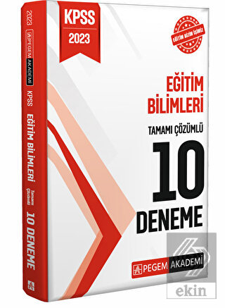 2023 KPSS Eğitim Bilimleri Tamamı Çözümlü 10 Denem
