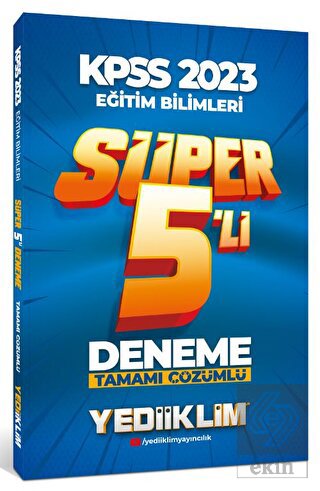 2023 KPSS Eğitim Bilimleri Tamamı Çözümlü Süper 5'