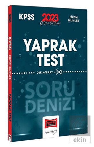2023 KPSS Eğitim Bilimleri Tüm Dersler Soru Denizi