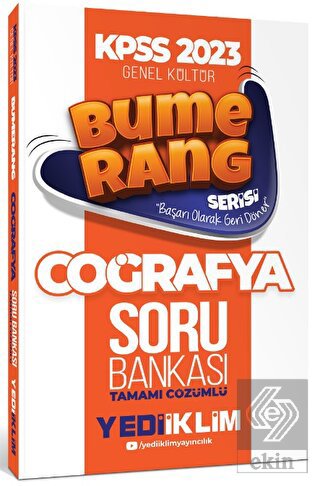 2023 KPSS Genel Kültür Bumerang Coğrafya Tamamı Çö