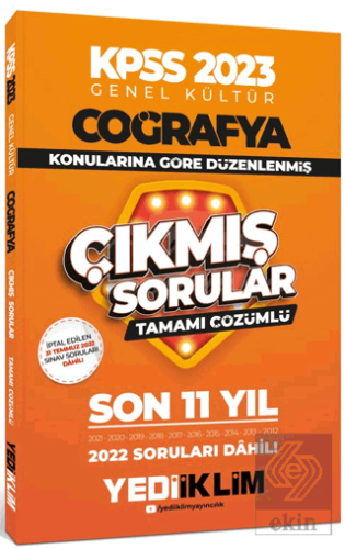 2023 KPSS Genel Kültür Coğrafya Konularına Göre Ta