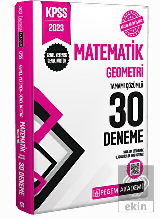2023 KPSS Genel Kültür Genel Yetenek Matematik-Geo