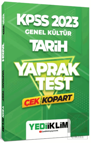 2023 KPSS Genel Kültür Tarih Çek Kopart Yaprak Tes