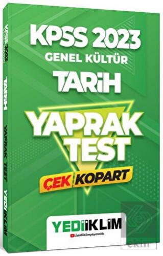 2023 KPSS Genel Kültür Tarih Çek Kopart Yaprak Tes