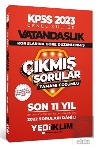 2023 KPSS Genel Kültür Vatandaşlık Konularına Göre