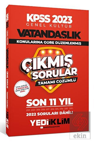 2023 KPSS Genel Kültür Vatandaşlık Konularına Göre