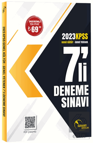 2023 KPSS Genel Kültür Yetenek 7 li Deneme Sınavı 