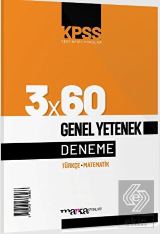 2023 KPSS Genel Yetenek 3x60 Deneme Sınavı Marka Y