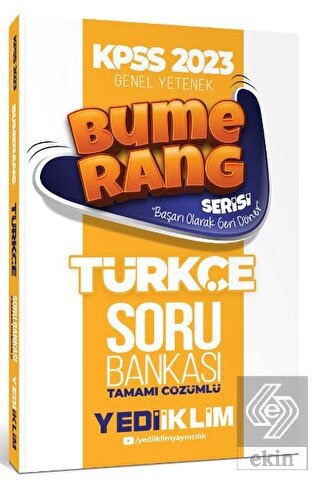 2023 KPSS Genel Yetenek Bumerang Türkçe Tamamı Çöz