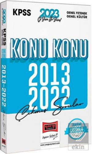 2023 KPSS Genel Yetenek Genel Kültür 2013-2022 Kon