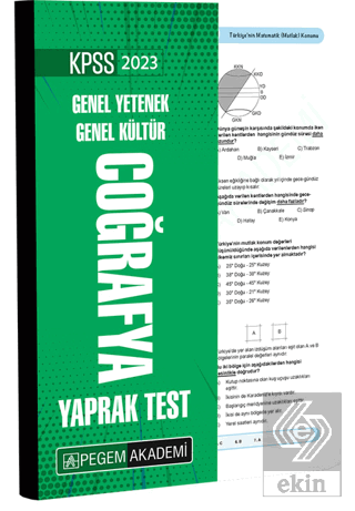 2023 KPSS Genel Yetenek Genel Kültür Coğrafya Yapr