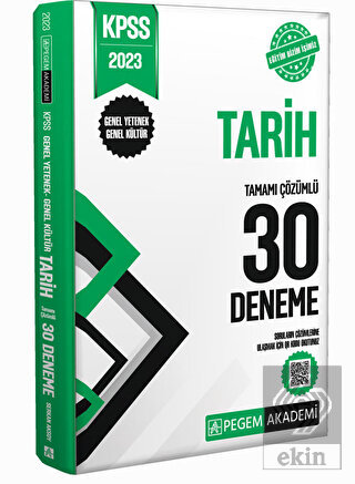 2023 KPSS Genel Yetenek Genel Kültür Tarih 30 Deneme
