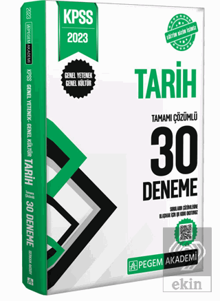 2023 KPSS Genel Yetenek Genel Kültür Tarih 30 Deneme