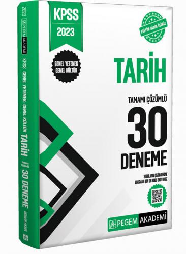 2023 KPSS Genel Yetenek Genel Kültür Tarih 30 Deneme