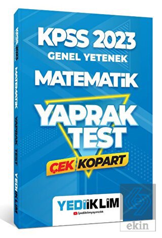 2023 KPSS Genel Yetenek Matematik Çek Kopart Yapra