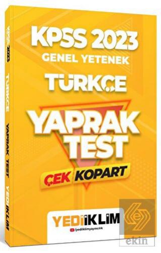 2023 KPSS Genel Yetenek Türkçe Çek Kopart Yaprak T