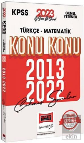 2023 KPSS Genel Yetenek (Türkçe - Matematik) 2013-