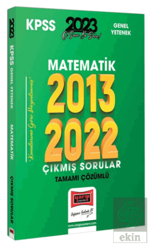 2023 KPSS Matematik 2013-2022 Tamamı Çözümlü Çıkmı