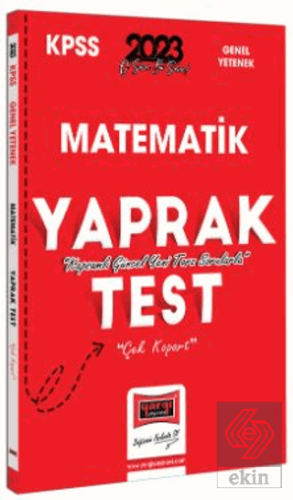 2023 KPSS Matematik Çek Kopart Yaprak Test