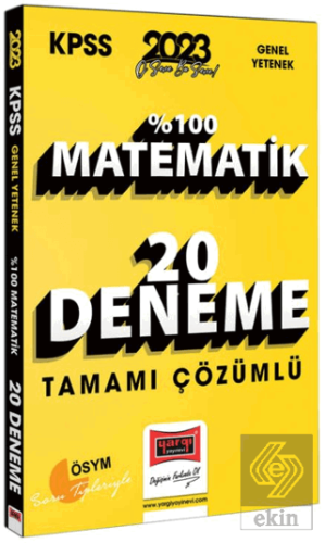 2023 KPSS Matematik Tamamı Çözümlü 20 Deneme