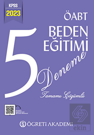 2023 KPSS ÖABT Beden Eğitimi 5 Deneme Öğreti Akade