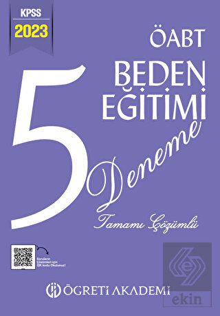 2023 KPSS ÖABT Beden Eğitimi 5 Deneme Öğreti Akade