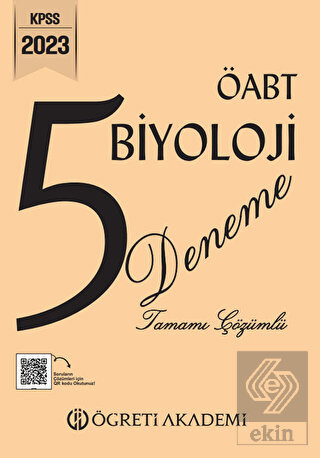 2023 KPSS ÖABT Biyoloji 5 Deneme