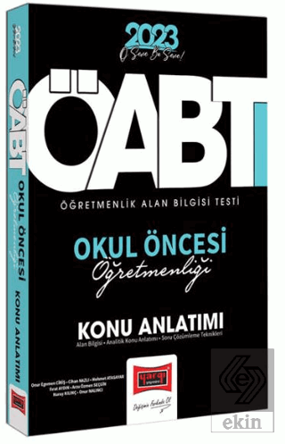 2023 KPSS ÖABT Okul Öncesi Öğretmenliği Konu Anlat