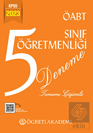 2023 KPSS ÖABT Sınıf Öğretmenliği 5 Deneme