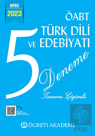 2023 KPSS ÖABT Türk Dili ve Edebiyatı 5 Deneme