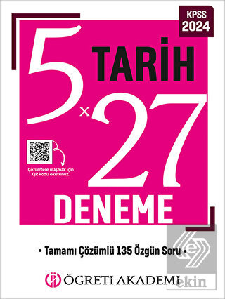 2023 KPSS Tarih 5 x 27 Deneme