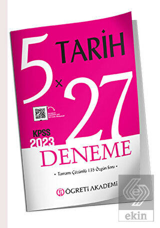 2023 KPSS Tarih 5 x 27 Deneme