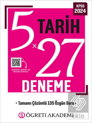 2023 KPSS Tarih 5 x 27 Deneme