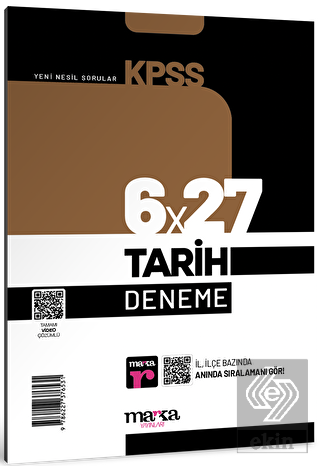 2023 KPSS Tarih 6x27 Deneme Tamamı Video Çözümlü M