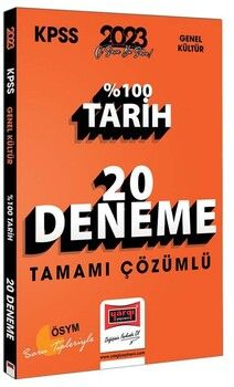 2023 KPSS Tarih Tamamı Çözümlü 20 Deneme