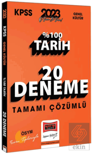2023 KPSS Tarih Tamamı Çözümlü 20 Deneme