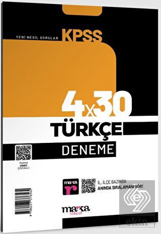 2023 KPSS Türkçe 4x30 Deneme Tamamı Video Çözümlü