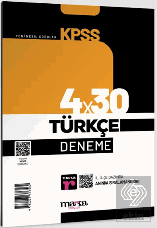 2023 KPSS Türkçe 4x30 Deneme Tamamı Video Çözümlü