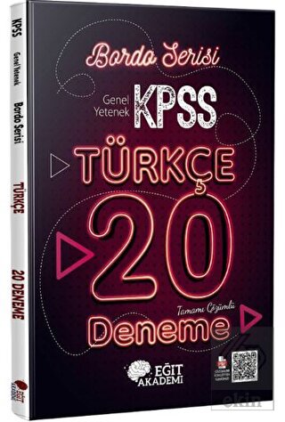 2023 KPSS Türkçe Tamamı Çözümlü 20 Bordo Deneme Sı