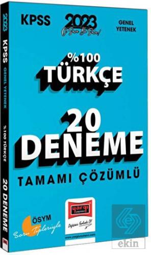 2023 KPSS Türkçe Tamamı Çözümlü 20 Deneme