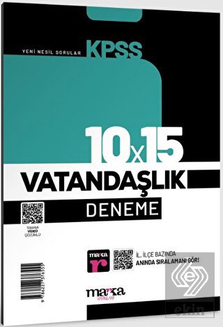 2023 KPSS Vatandaşlık 10x15 Deneme Tamamı Video Çö