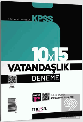 2023 KPSS Vatandaşlık 10x15 Deneme Tamamı Video Çö
